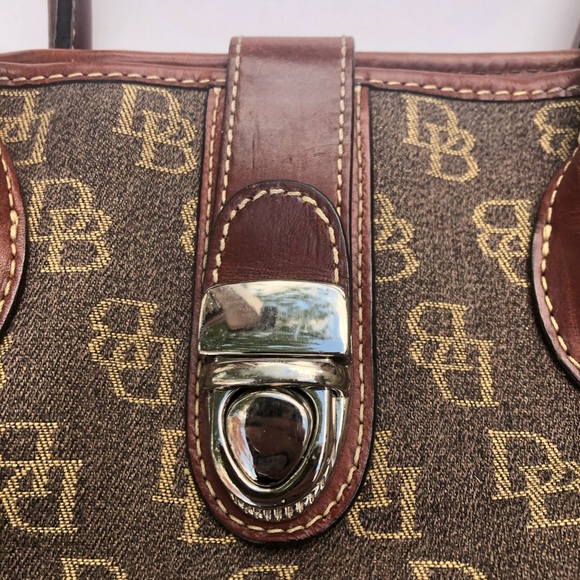 Dooney & Bourke Brown Large Tote Shoulder Bag - Picture 3 of 7